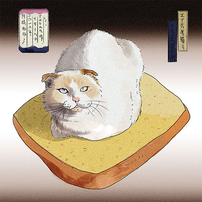 又画了10只猫（图ZMTg2NDE3ODI0） - 艺术插画 - 站酷设计师Tusan了了原创素材 - 站酷ZCOOL