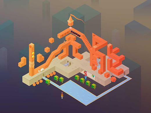 PS海报练习 · 2.5D 