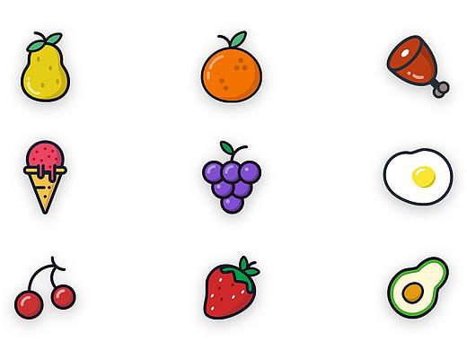 水果食物 图标logo