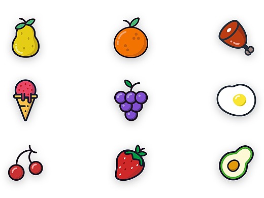 水果食物 图标logo