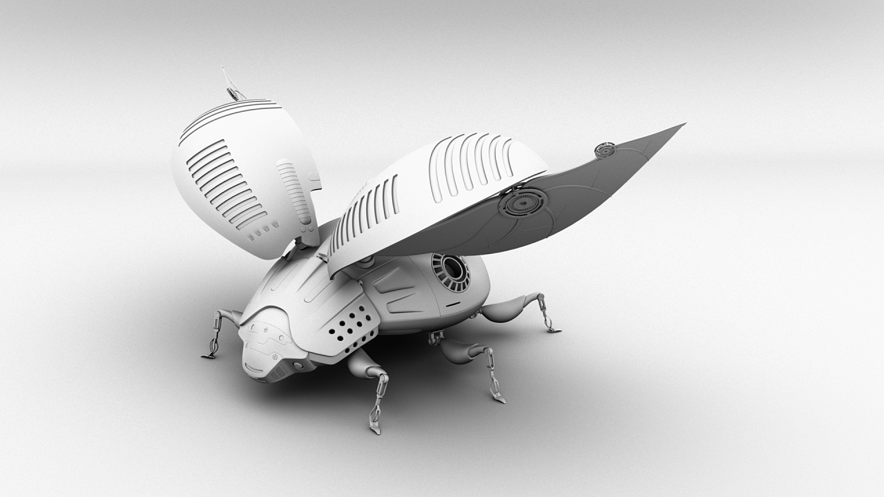 机械瓢虫|三维|动画\/影视|无敌的卡布达 - 原创作