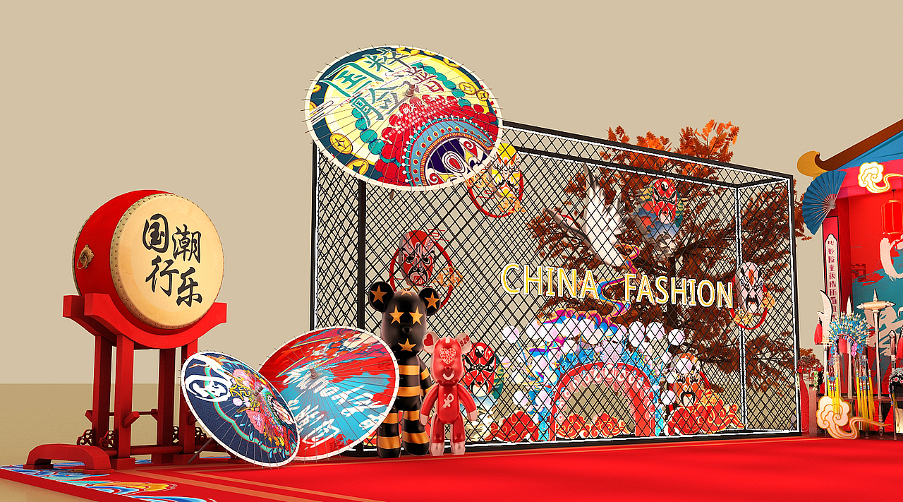 景区国潮打卡点 dp点效果图