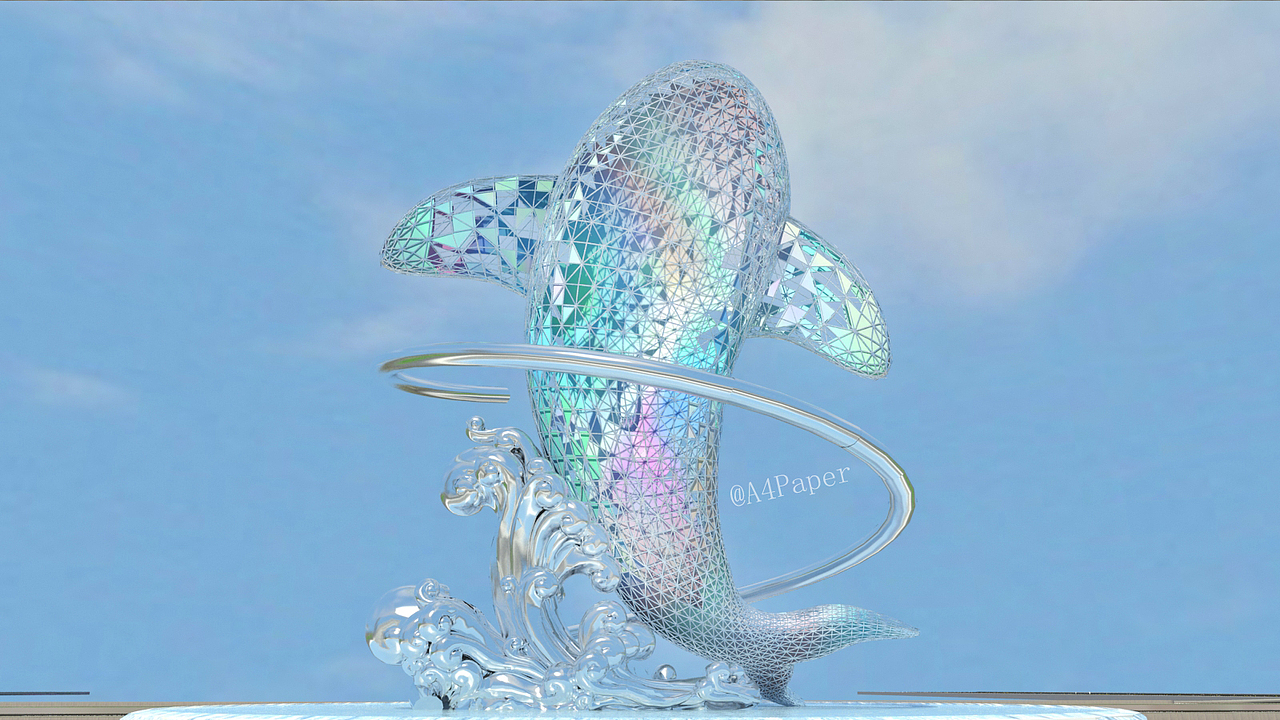 大型鲸鱼雕塑（图ZMjA2MTk5NDk2） - 人物/生物 - 站酷设计师A4paper原创素材 - 站酷ZCOOL