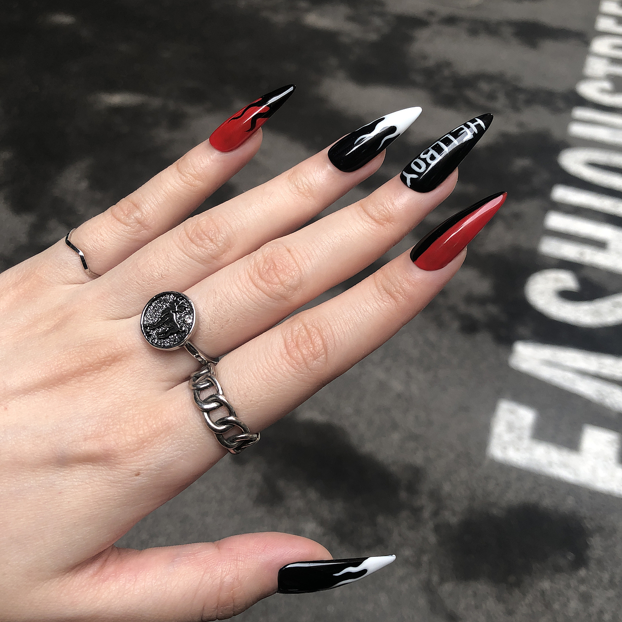 万圣节-美甲-欧美风-Instagram