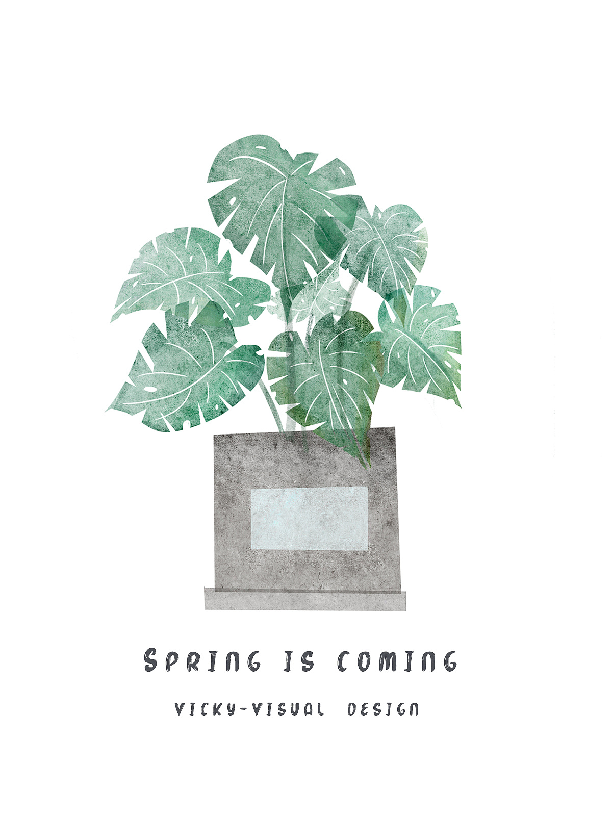 森系水彩植物系列|插画|创作习作|麋似鹿_原创作品-站酷zcool