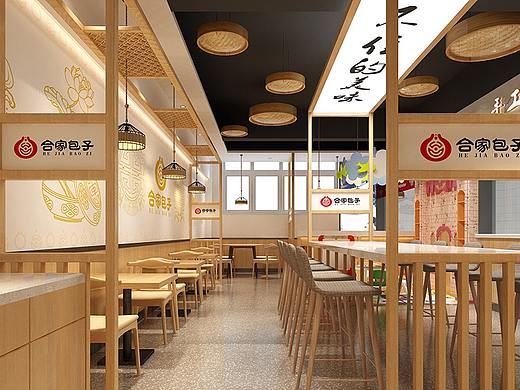 济南设计中式餐饮店餐馆快餐店的装修公司