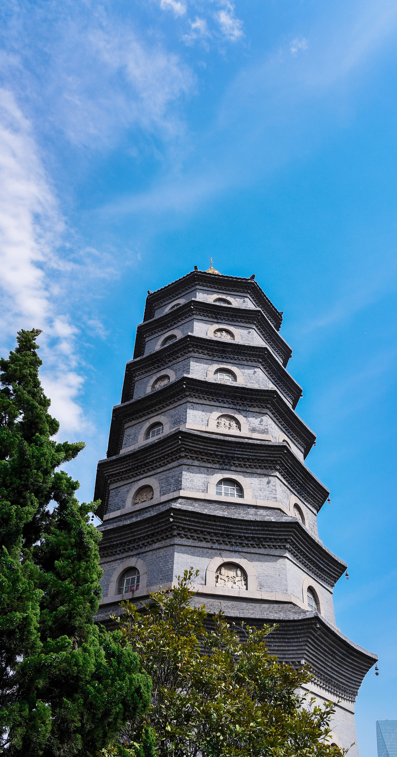 青岛湛山寺清明踏青风光摄影