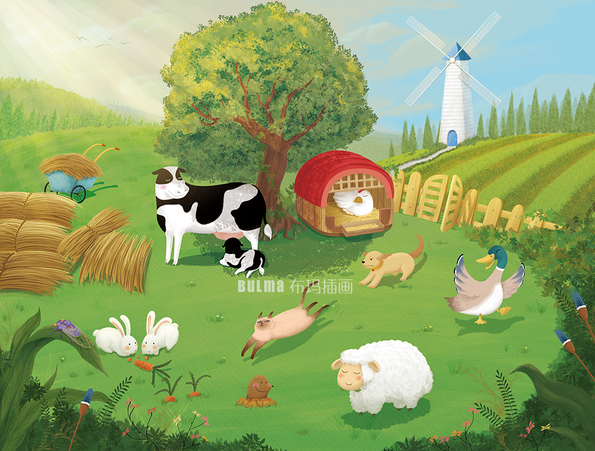 农场类，儿童插画|插画|儿童插画|yoyooo - 原创作品 - 站酷 (ZCOOL)