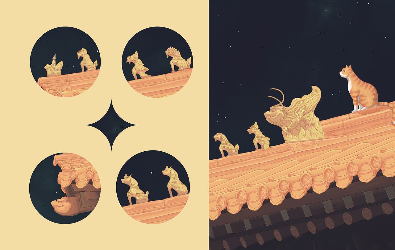 故宫的猫猫（图ZMjgzMTU3NDY0） - 图案 - 站酷设计师惊堂设计原创素材 - 站酷ZCOOL