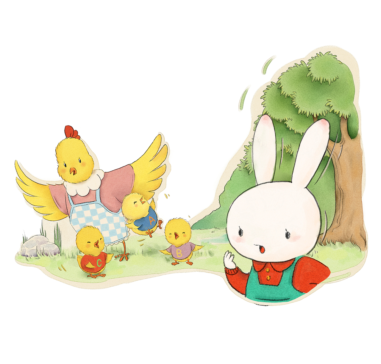 哈哈兔系列绘本（下）（图ZMjAxNjgzNzg0） - 儿童插画 - 站酷设计师TYs_Yang原创素材 - 站酷ZCOOL