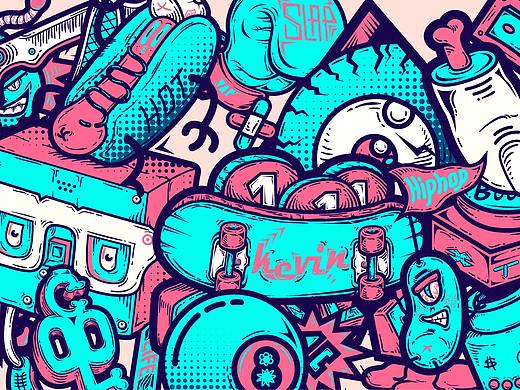 Crazy World ！插画
