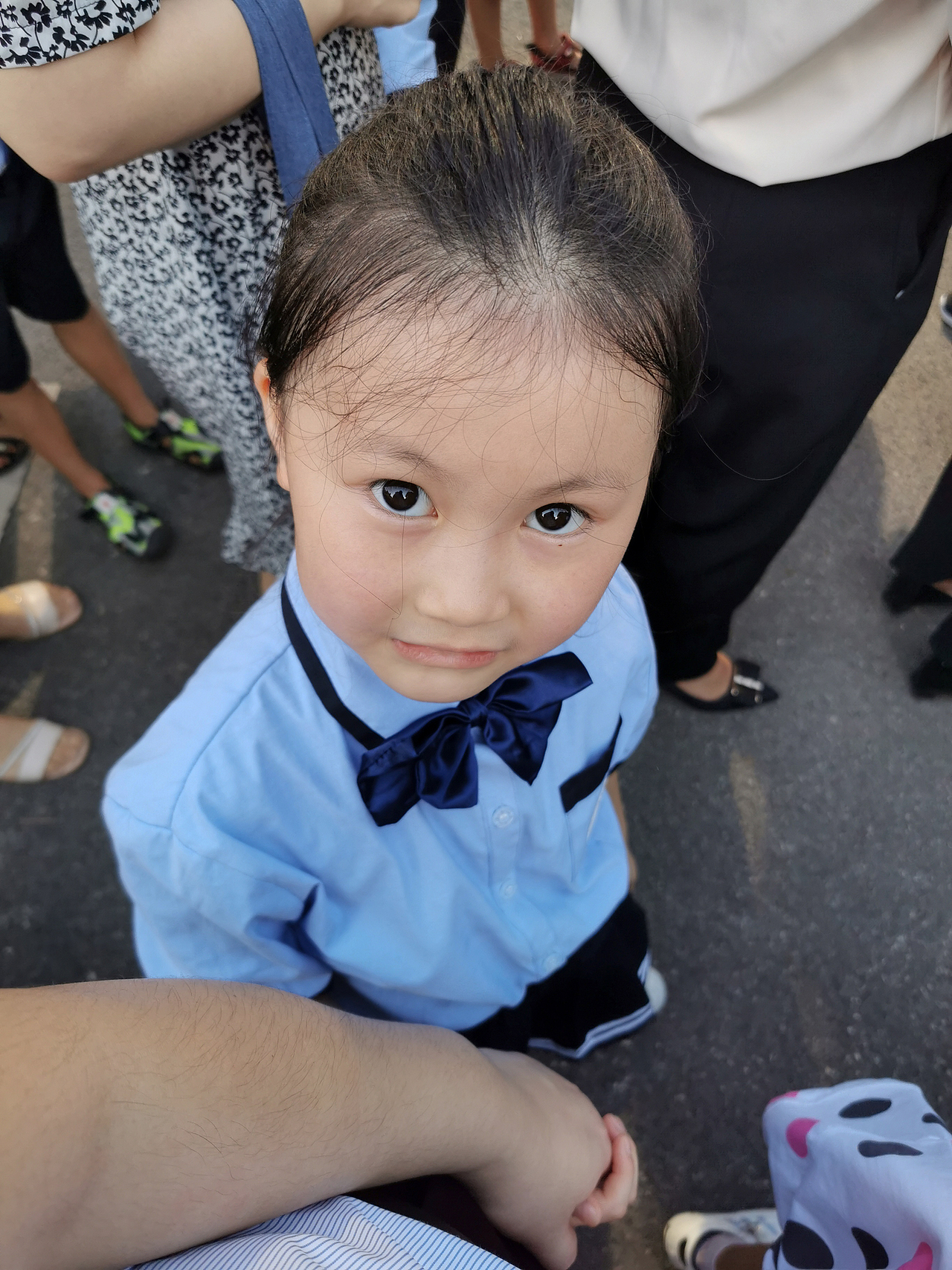 女儿的开学典礼