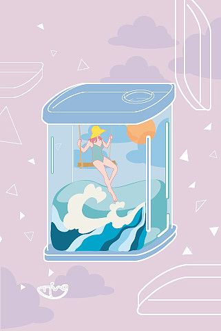 ai插画（图ZMTk0NjQ5NDA0） - 单幅漫画 - 站酷设计师蕾思恩恩恩原创素材 - 站酷ZCOOL