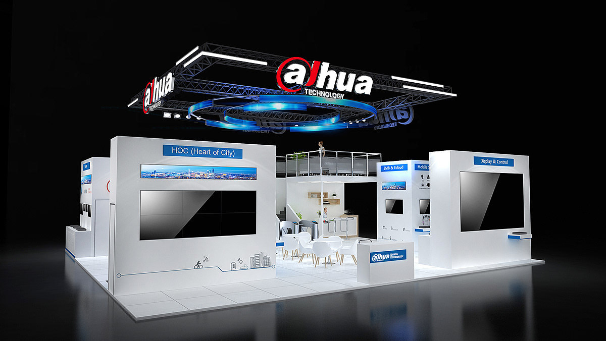 Alhua展台设计（图ZMjA4ODM3MzUy） - 其他三维 - 站酷设计师3D设计联系我原创素材 - 站酷ZCOOL