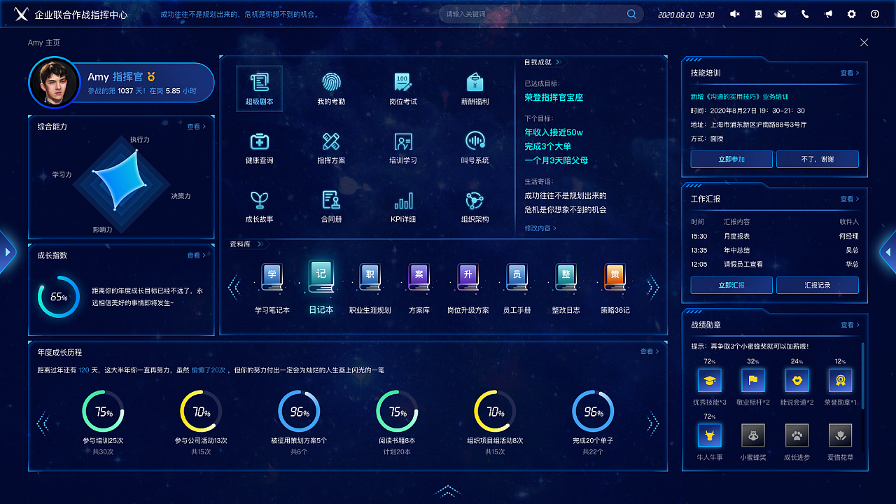 指挥中台科技大屏交互和设计