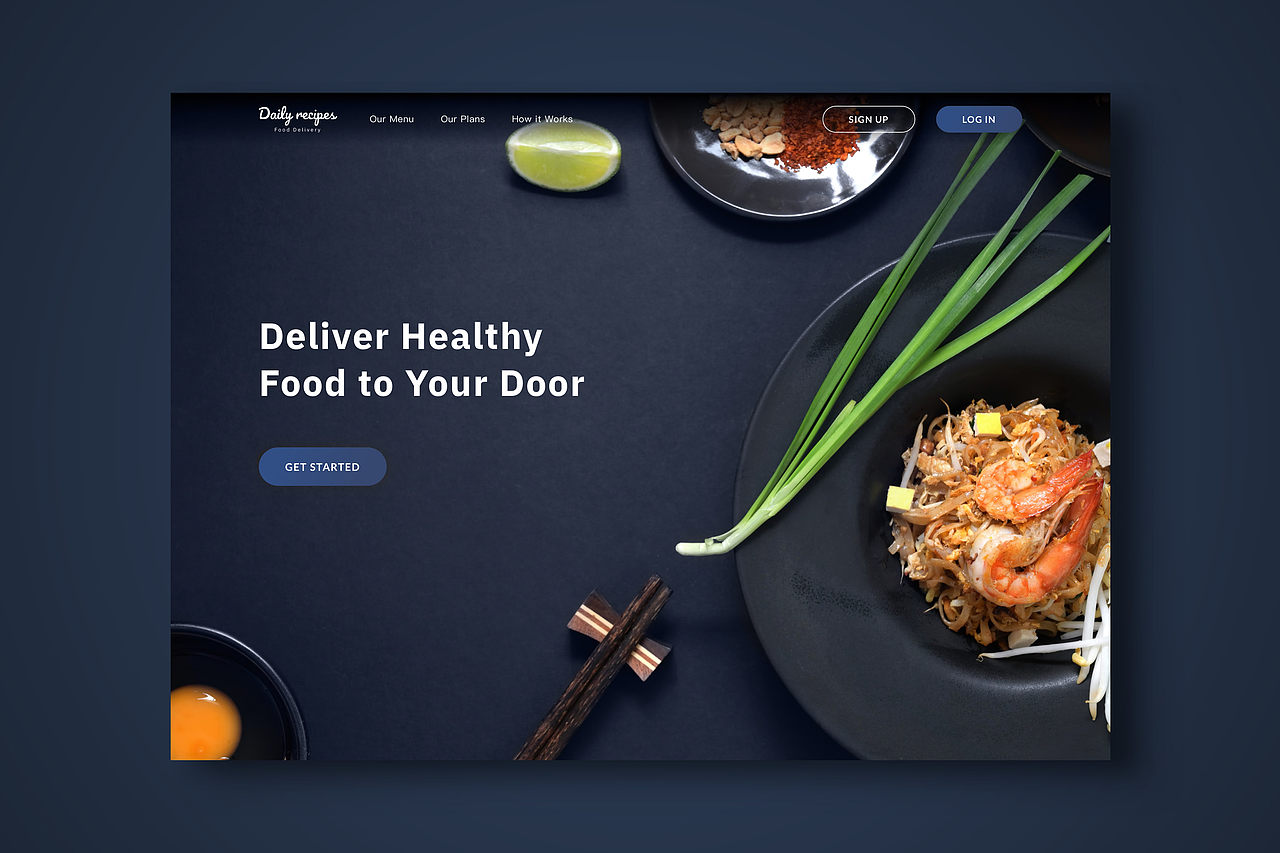 Daily UI - 着陆页