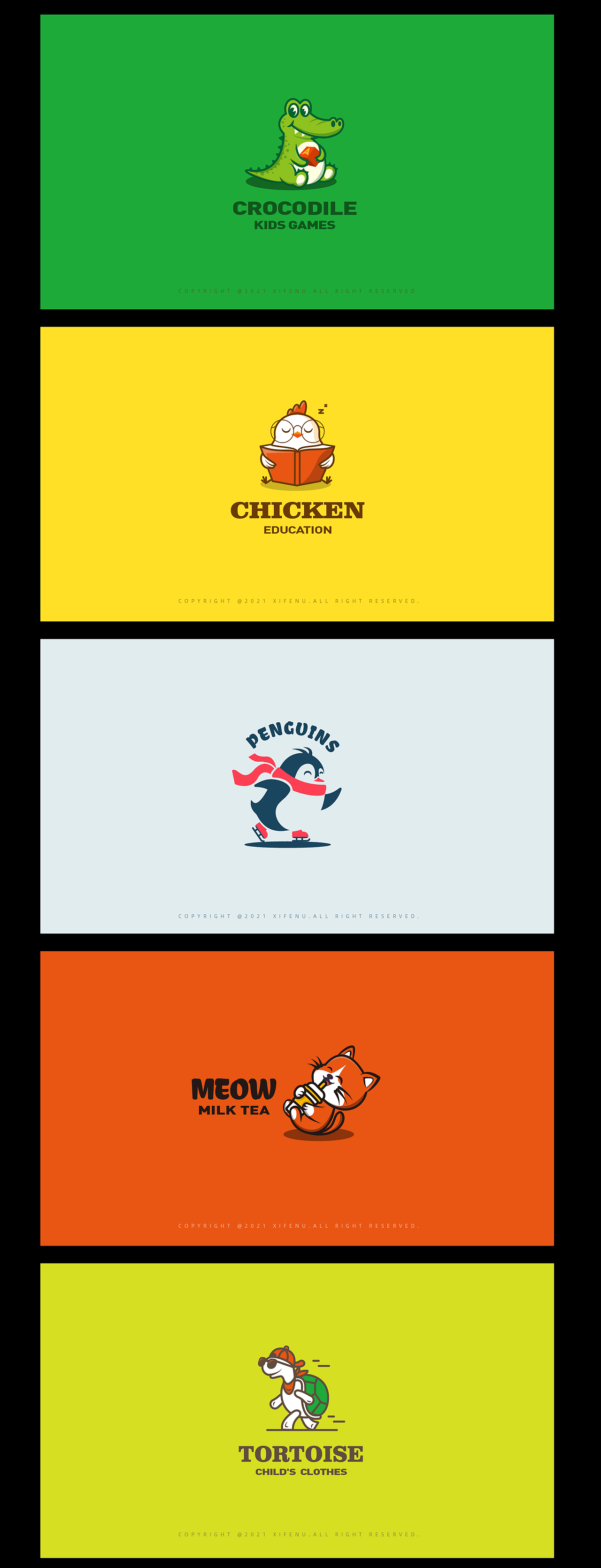 LOGO-卡通可爱动物合集