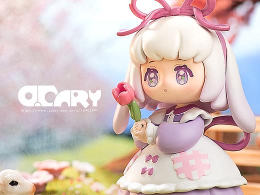 SIMONTOYS妮妮崽盲盒潮玩粉色系列拍摄