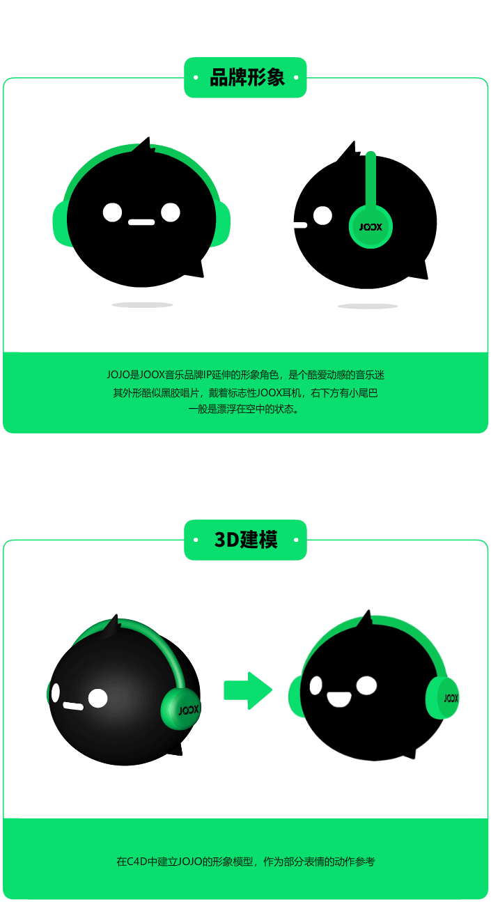 腾讯JOOX品牌形象——JOJO表情设计（附甩荧光棒教程）（图ZMTM3MzAxMjIw） - 网络表情 - 站酷设计师一米天文化原创素材 - 站酷ZCOOL