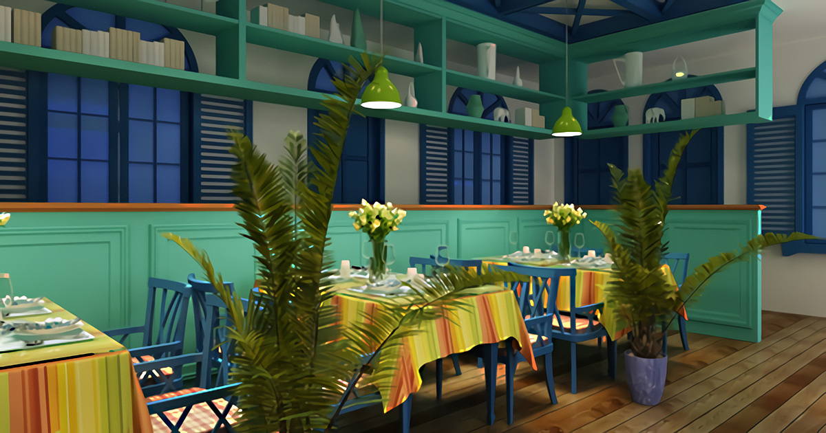 郑州金橄榄特色餐厅装修公司设计案例