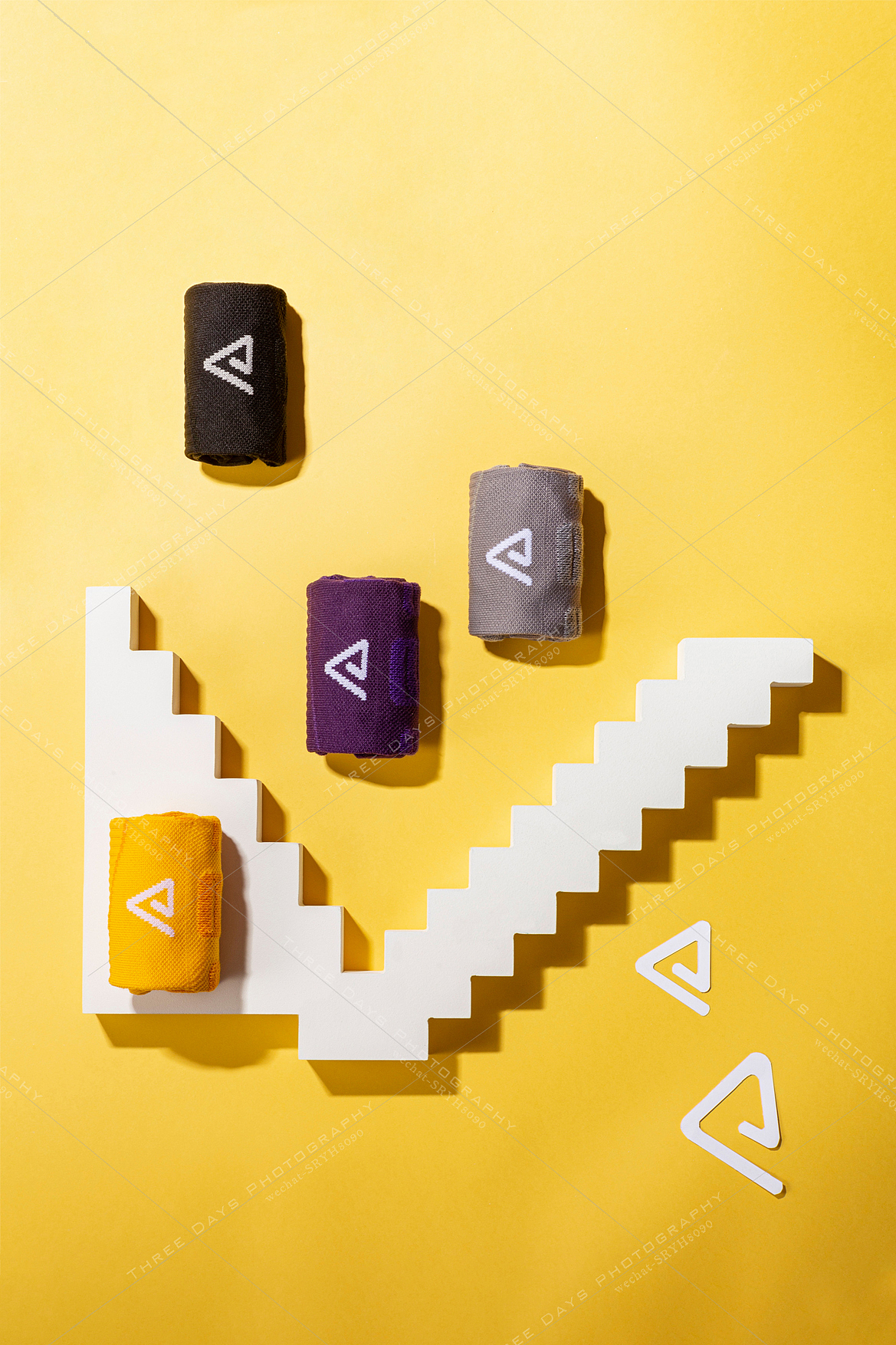 袜子平凡物品的色彩艺术