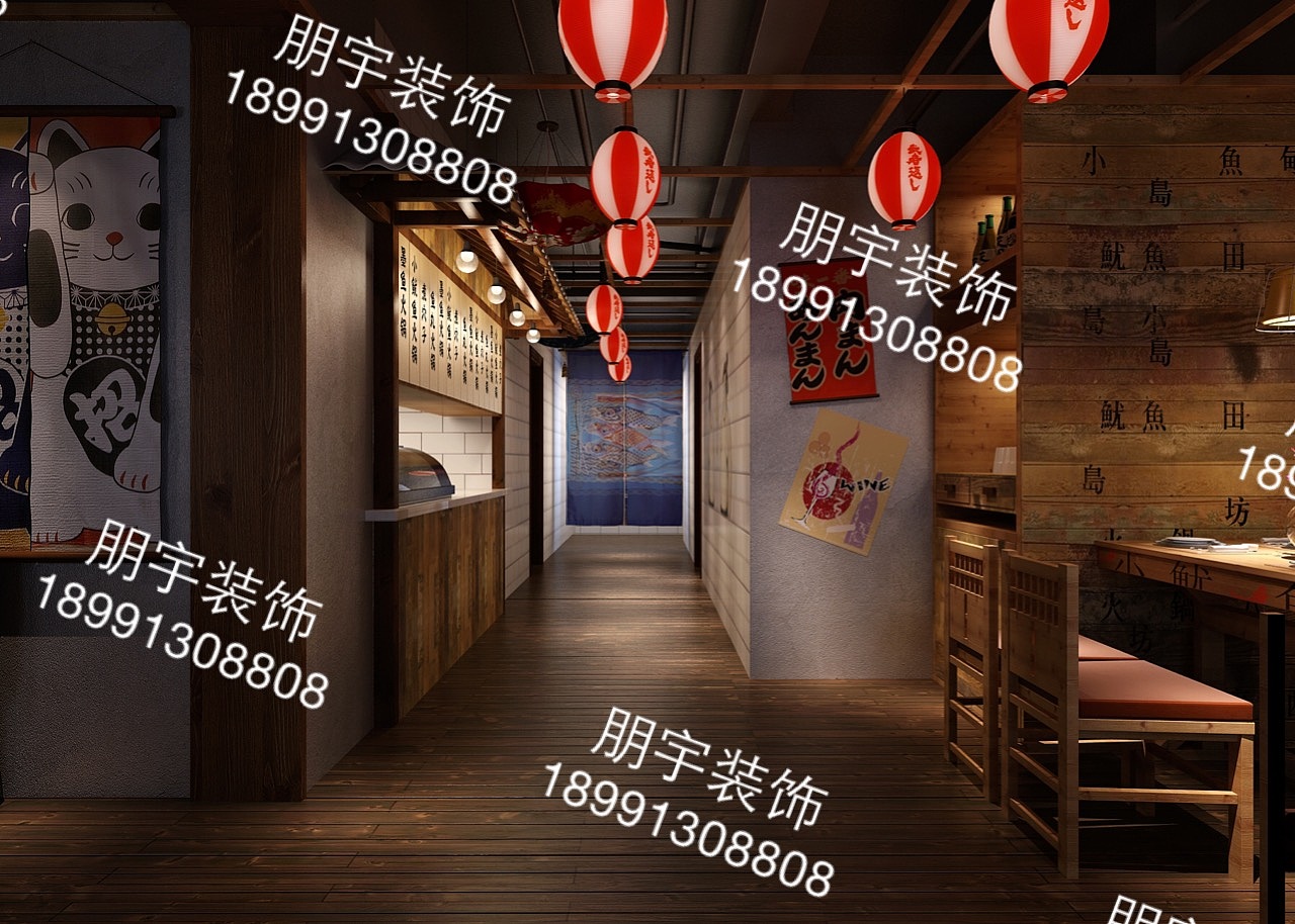 西安日式风格餐厅装修设计