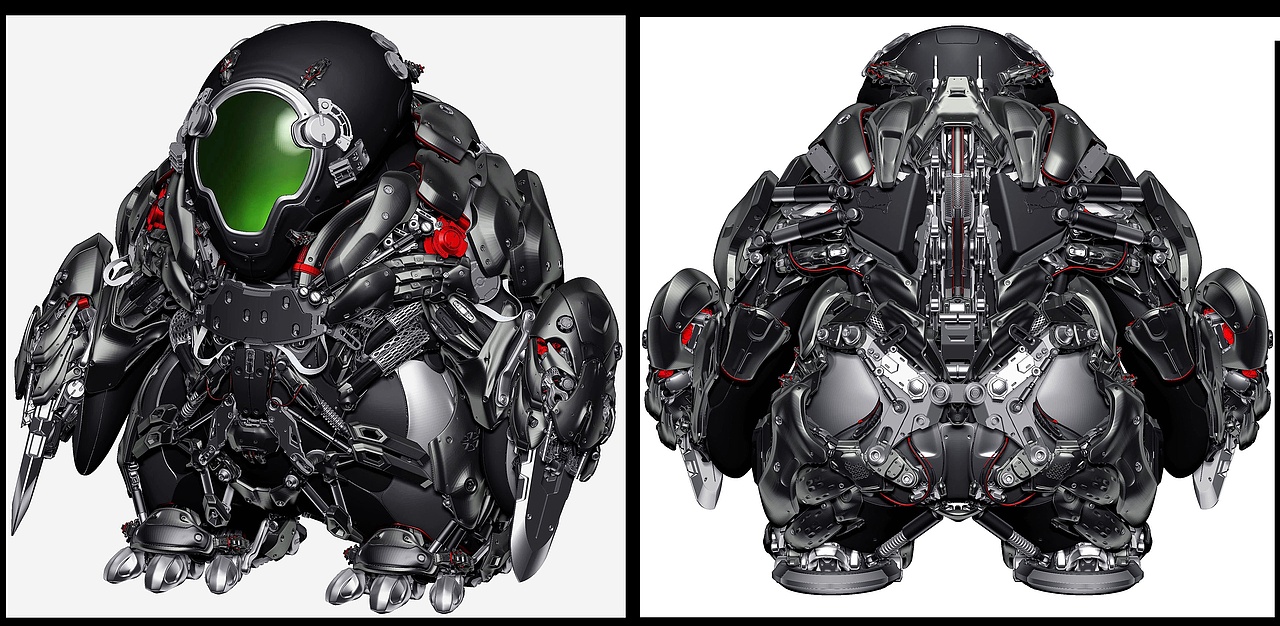 Q版机甲（图ZMzQ5MTcyNjY4） - 产品 - 站酷设计师永暗的吹水鱼原创素材 - 站酷ZCOOL