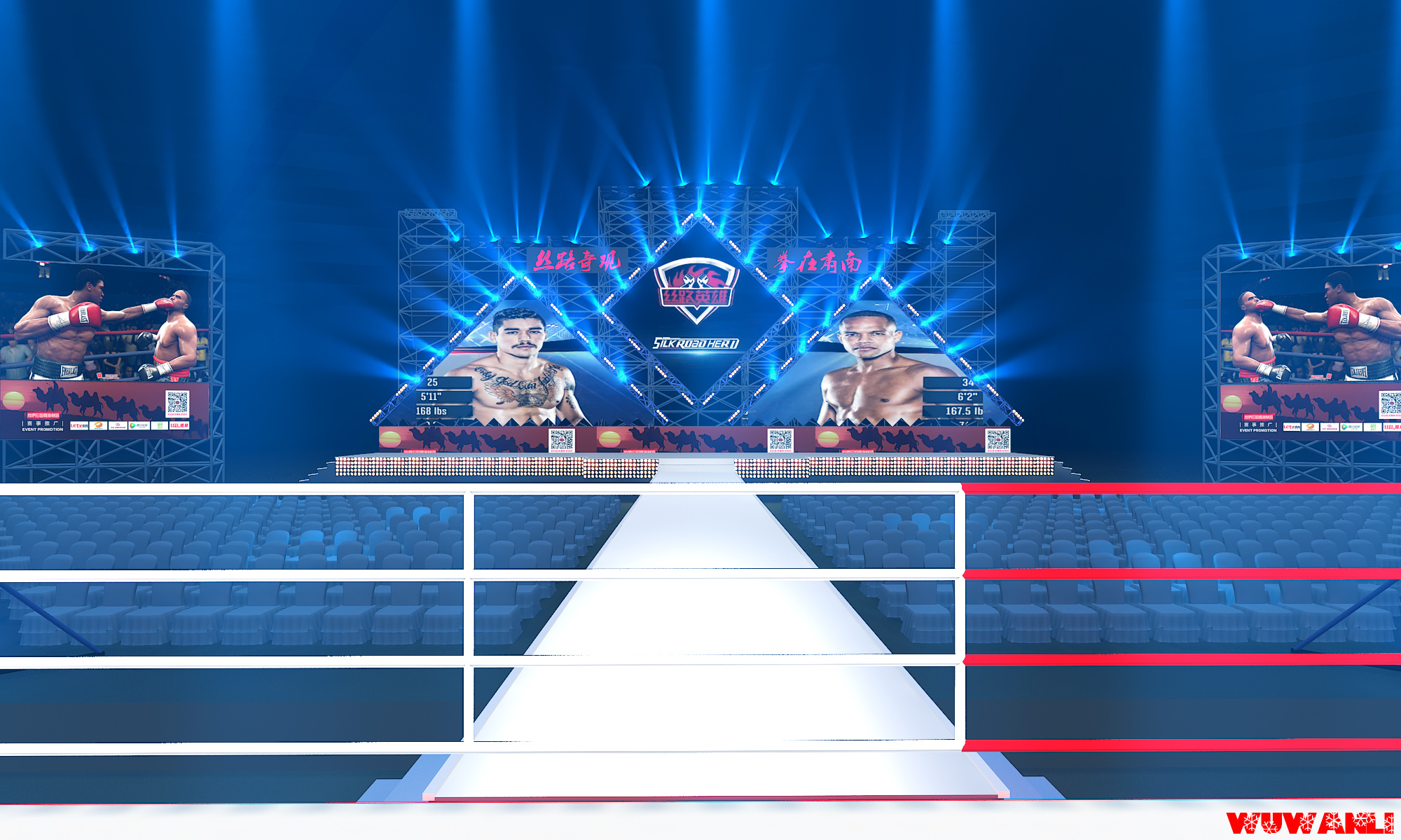 丝路英雄拳击赛|空间|舞台美术|沧海0086 - 原创作品 - 站酷 (zcool)