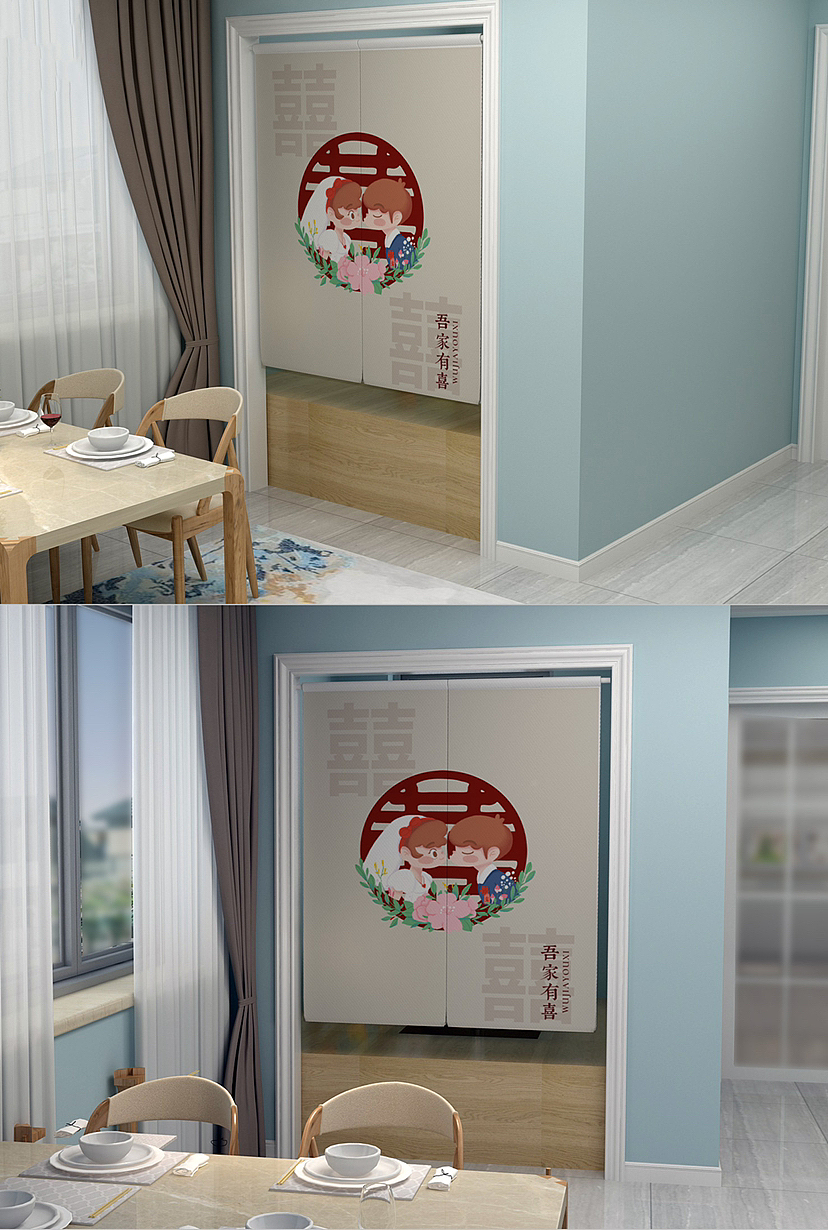 甜蜜婚礼插画包装设计待授权