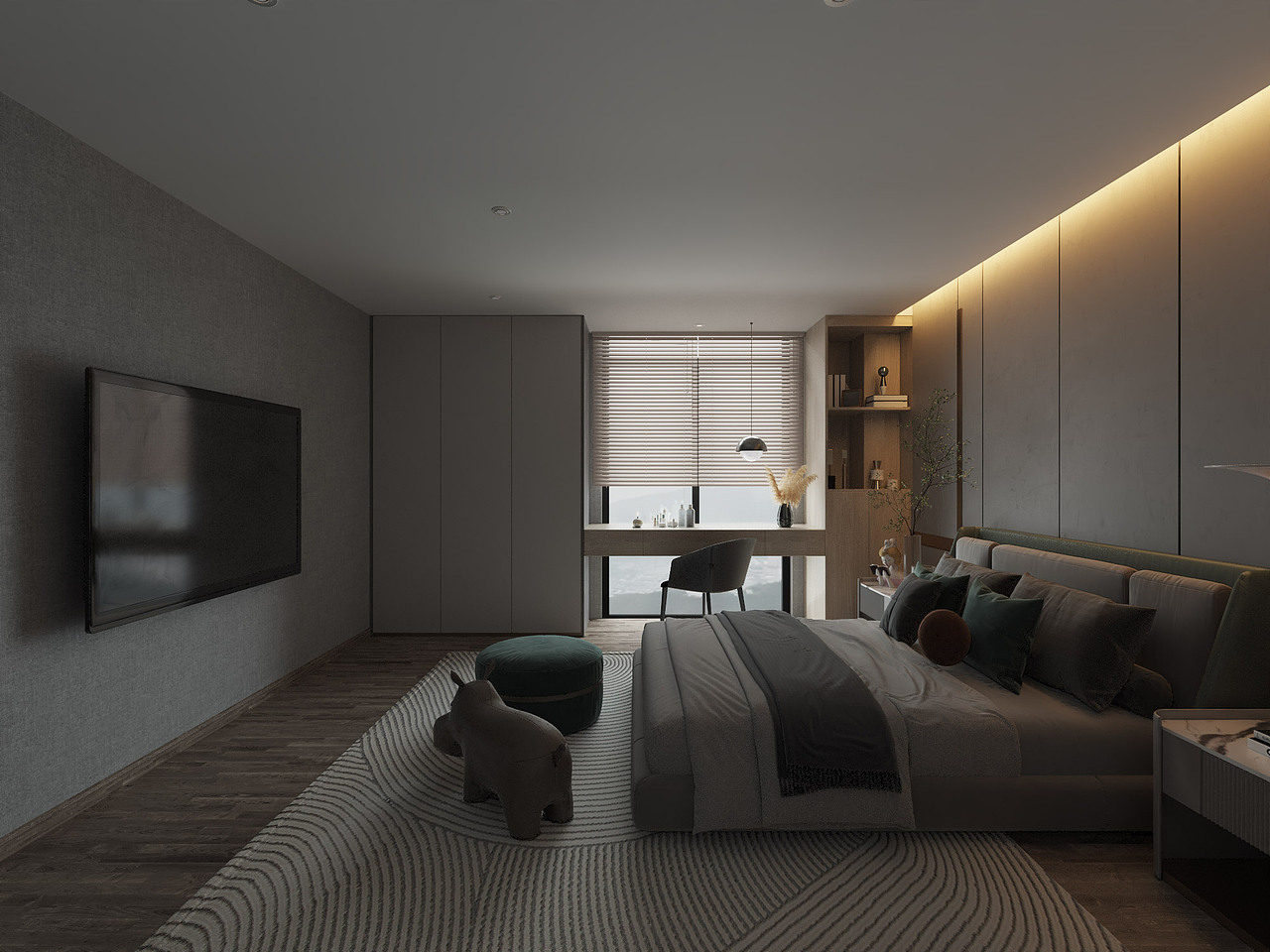 现代卧室（图ZMjQ3OTk4Njg4） - 家装设计 - 站酷设计师5个半大柠檬C原创素材 - 站酷ZCOOL