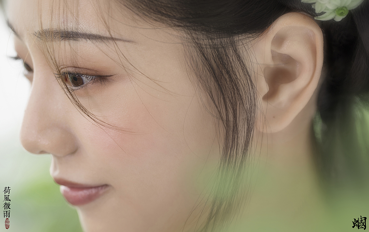 荷风微雨