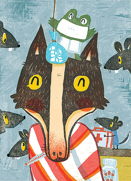 名家童话系列-笨狼的故事插图|插画|儿童插画|guangyuzz - 原创作品