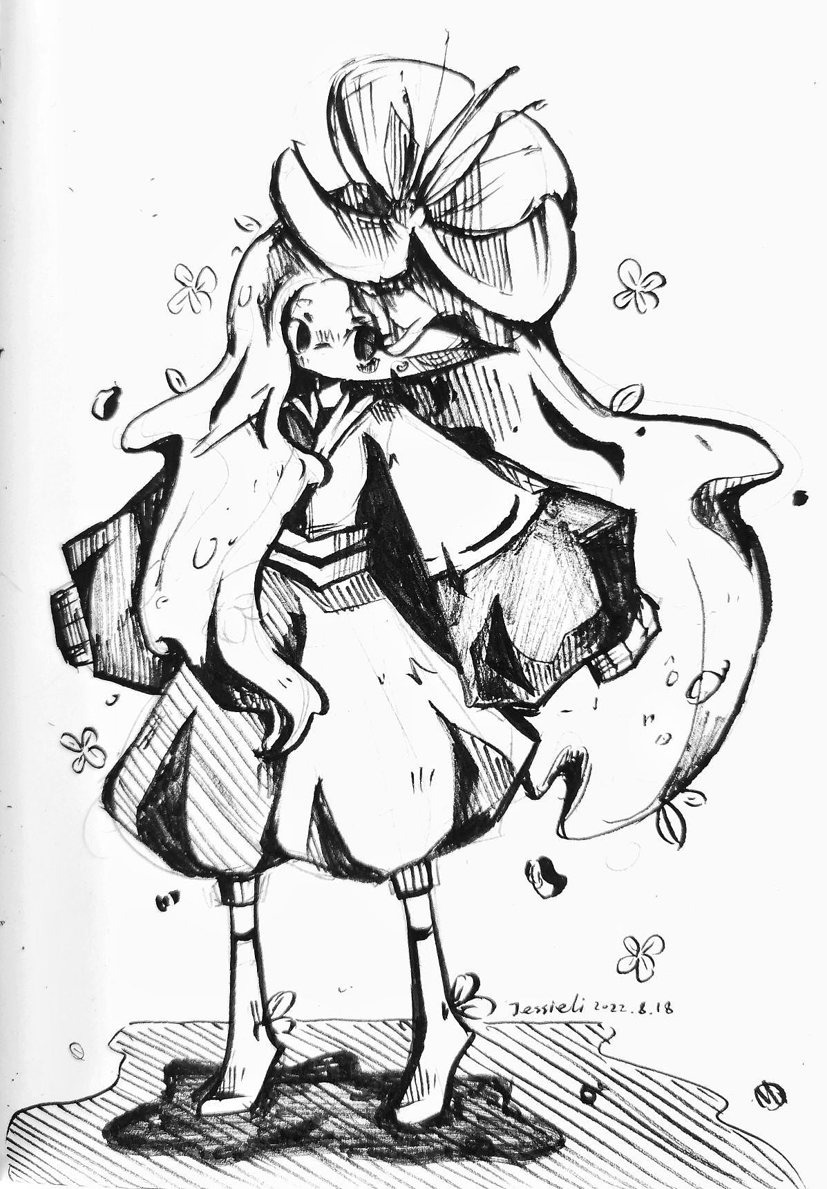 2022人物设计黑白篇