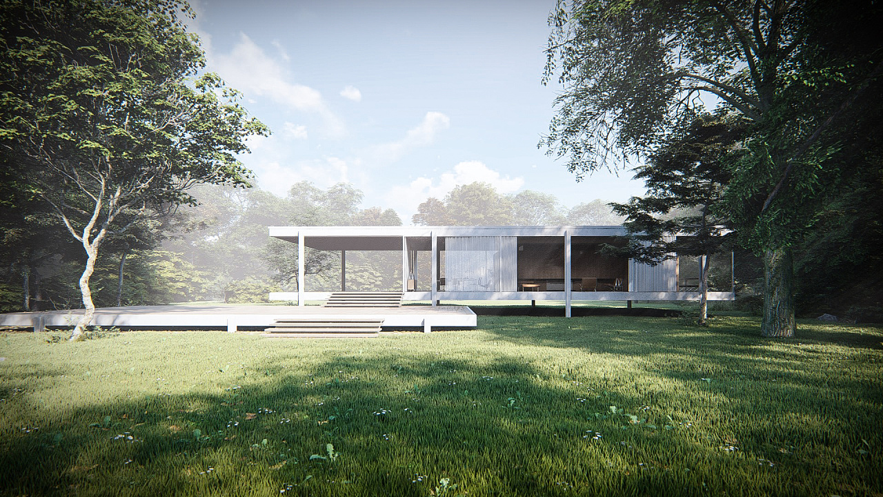 【lumion 建筑表现】 范斯沃斯住宅 farnsworth house