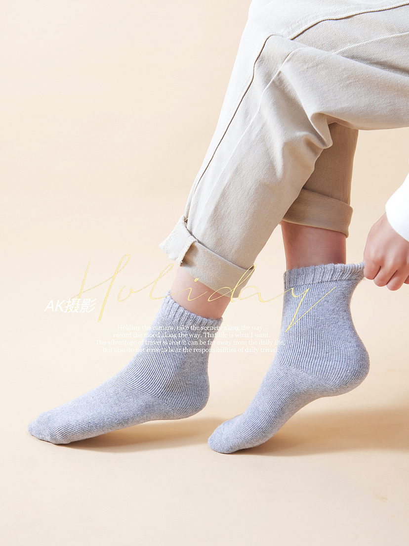 袜子拍摄秋冬羊毛袜摄影文胸内衣平铺挂拍