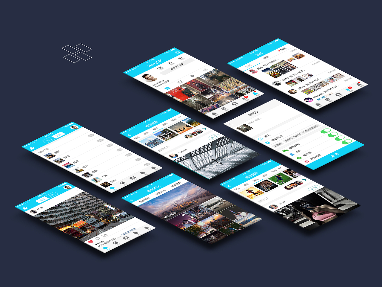 ”图社“社交APP界面设计~（图ZNTUyMzMzNjA=） - APP界面 - 站酷设计师leonhj原创素材 - 站酷ZCOOL