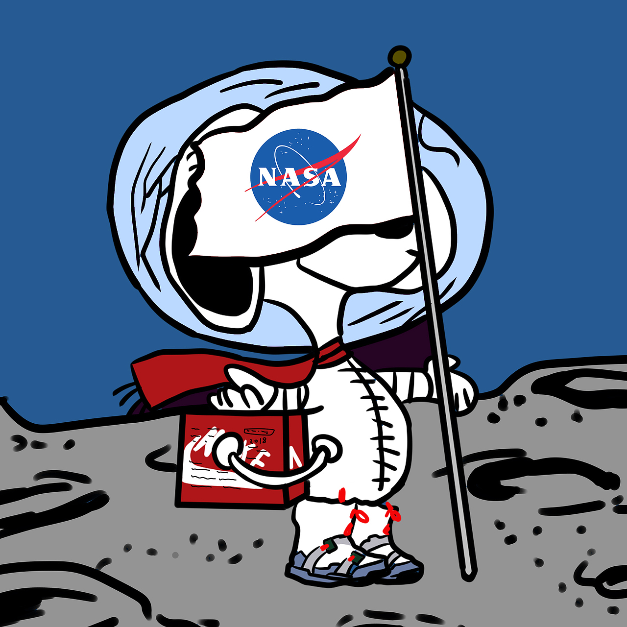 “史努比”（图ZMjE4NDkxMDk2） - 新锐潮流插画 - 站酷设计师LZXStudio原创素材 - 站酷ZCOOL