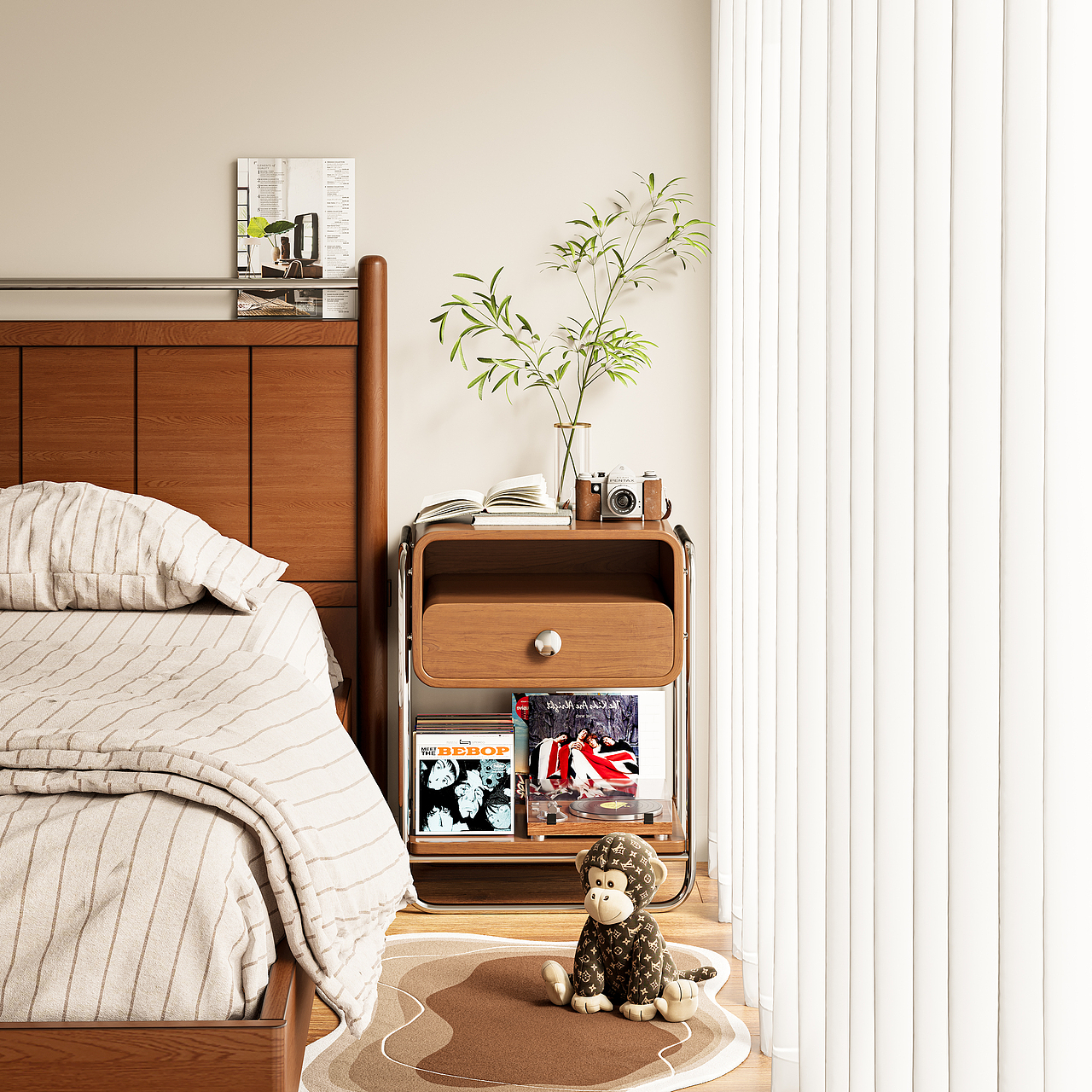 北欧包豪斯床头柜2