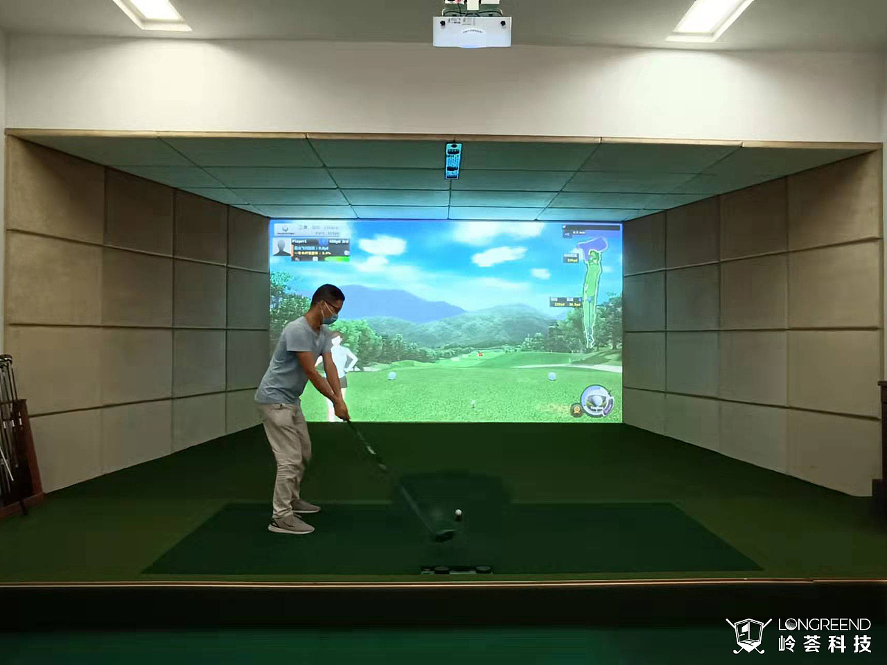 湛江市某企业集团室内高尔夫模拟器项目模拟高尔夫（图ZMjg0ODM4OTA0） - 其他空间 - 站酷设计师岭荟科技原创素材 - 站酷ZCOOL