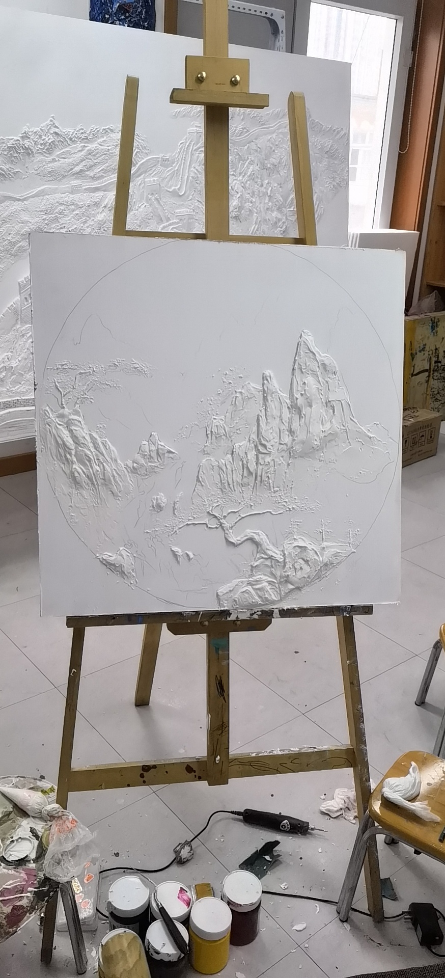 浮雕|其他|墙绘/立体画|丢你一块小饼干儿 - 临摹作品 - 站酷 (zcool)