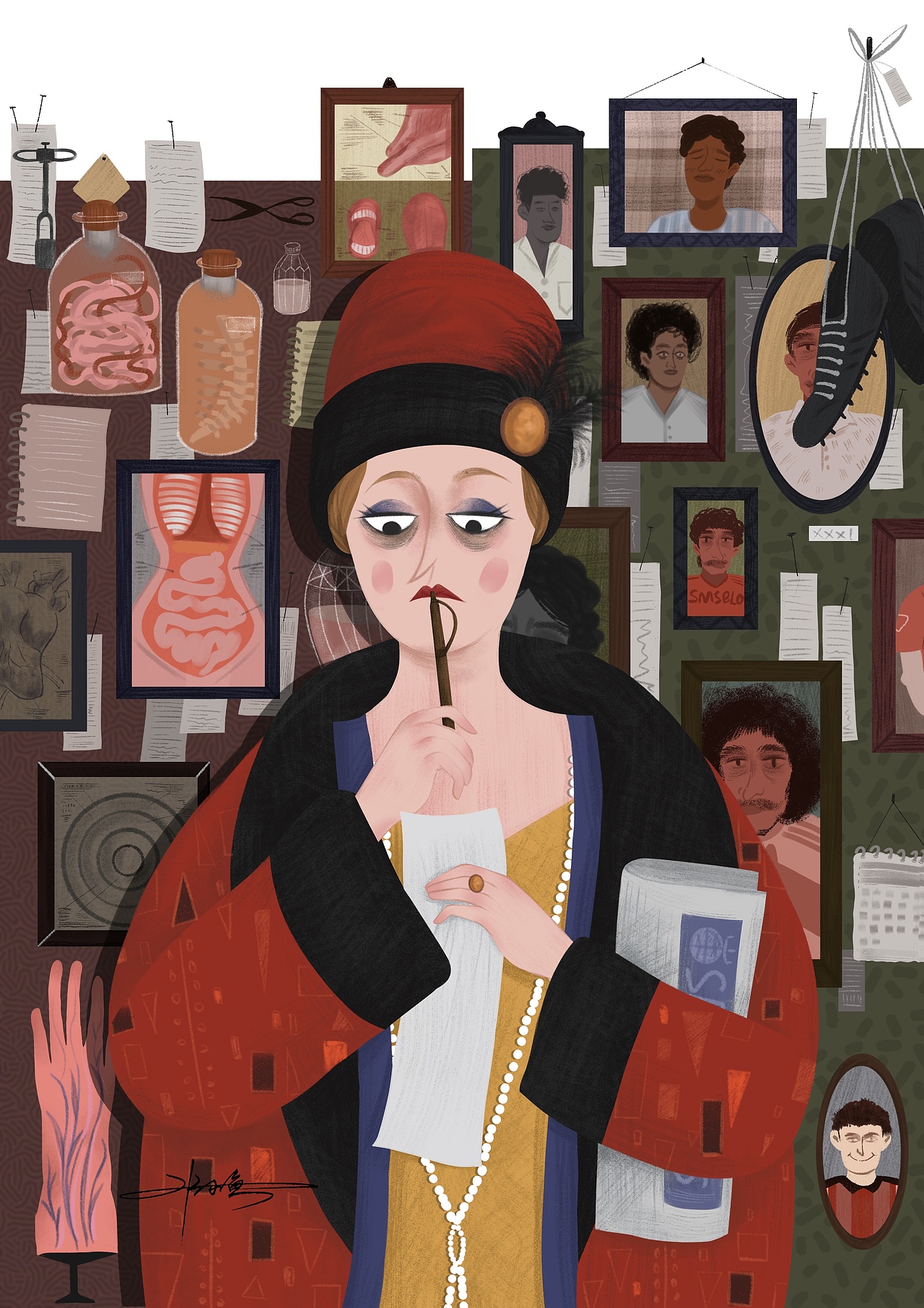 临摹作品插画儿童插画juliasarda插画procreate绘画绘画过程临摹推荐