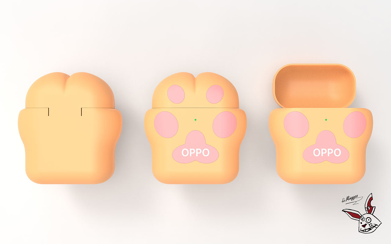 OPPO耳机保护套（猫爪）（图ZMTkwMTc5MDcy） - 图案 - 站酷设计师活杀自在原创素材 - 站酷ZCOOL