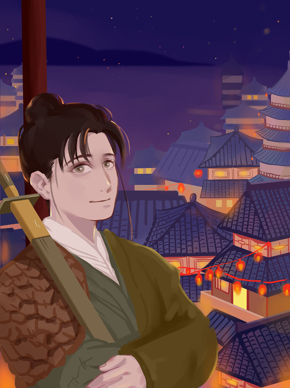 红包封面男侠客庆新年