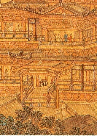 古代唐宋时期的绘画中的“唐破风”