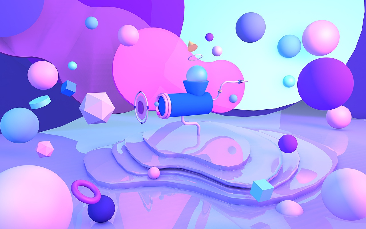 C4D场景搭建与动态练习（图ZMTE1ODgyMTY4） - 其他三维 - 站酷设计师大脸不能移原创素材 - 站酷ZCOOL