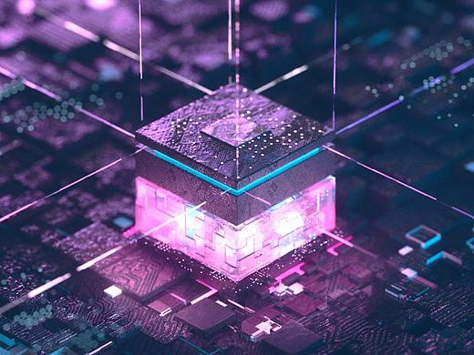 C4D-从方块构图到芯片动画制作