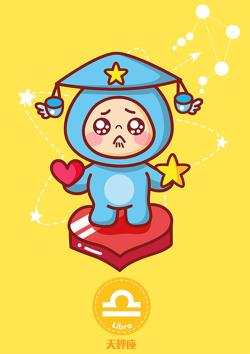 12生肖和12星座插画绘制（图ZNTg2NTQ0Njg=） - 商业插画 - 站酷设计师魏小毛原创素材 - 站酷ZCOOL