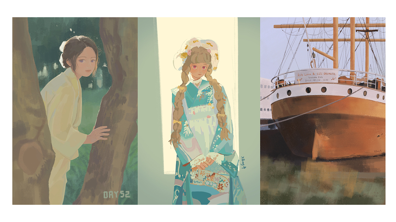 2022-23插画集合（图ZMzQxNDgxNTY0） - 艺术插画 - 站酷设计师XBay卷卷羊原创素材 - 站酷ZCOOL