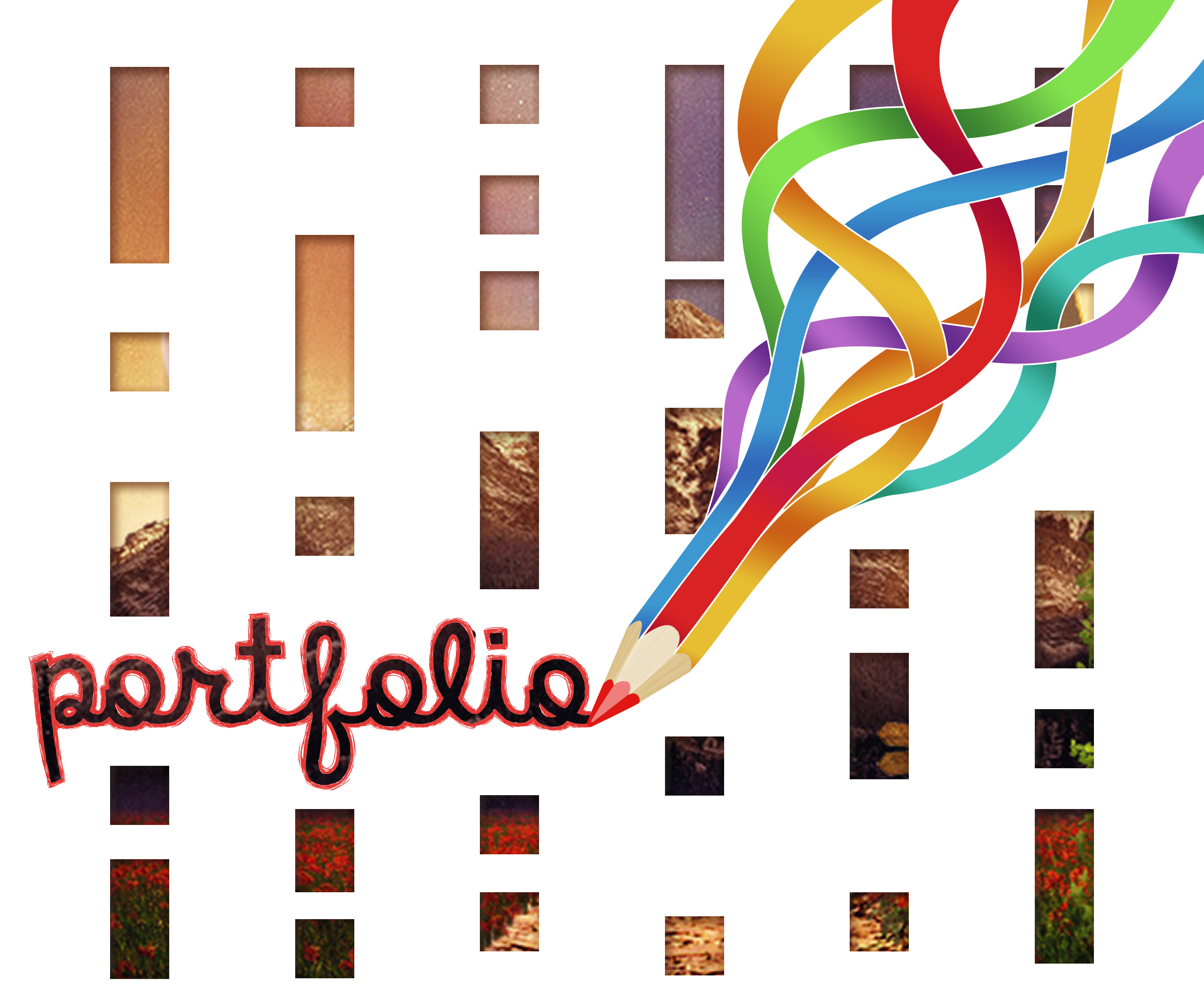  设计的作品集的封面.