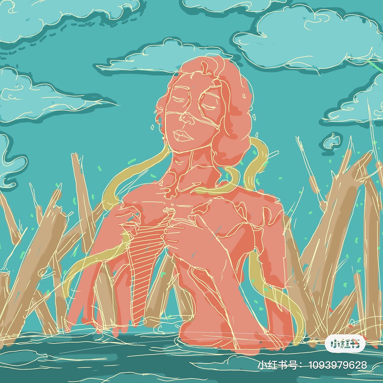 分享两张平时画的小意境～（图ZMjc4ODM5OTAw） - 新锐潮流插画 - 站酷设计师孙醒石2910480929原创素材 - 站酷ZCOOL